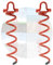 HAFIX Bodenanker Bodenspirale 310x75mm Erdanker Ø9,6mm Zubehör zur Befestigung für Trampolin, Poolabdeckplanen zum Eindrehen. Sturmanker zur Sicherungen von Hunden, Pavillons, Zelte, Schaukel. 2 STK.