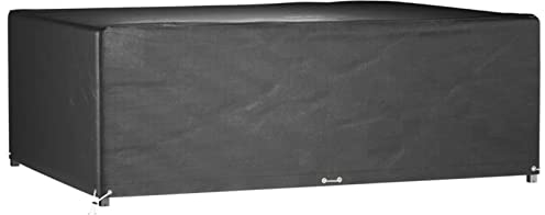 ZEYUAN Gartenmöbel-Abdeckung 12 Ösen 240x180x80 cm Rechteckig, UV-beständig, Wasserfest, Schwarz