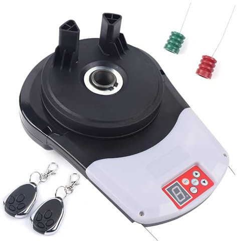 Moteur d'ouverture de porte automatique enroulable avec 2 télécommandes, moteur de porte de garage automatique, ouvre-porte de volet roulant, moteur intégré pour garage, entrepôt, magasin, grange