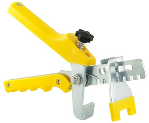 MidGard Mehrweg Nivelliersystem Fliesen-Verlegehilfe Fliesennivellierzange Fliesenzange Verlegezange Zange Fliesen Gelb