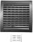 H&C VENT Grille Aeration 150x150mm Ø 100mm Noir avec Curseur Moustiquaire │ Evacuation Caches Tuyau Ventilateur │ d'Extraction Ventialtion │ Exterieur Interieur │ Gaine Cache Extracteur d'air VMC
