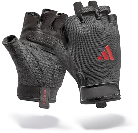 adidas Essential Trainingshandschuhe - feuchtigkeitsabsorbierende Aeroready Technologie gepaart mit Einer äußerst komfortablen, strapazierfähigen Handinnenfläche aus Velourlederimitat