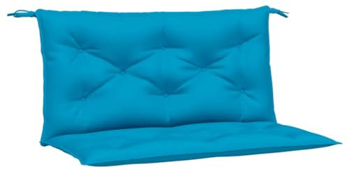 vidaXL Cuscini per Panca 2 pz Azzurri 100x50x7cm in Tessuto Oxford