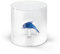 WD Lifestyle - Becher aus Borosilikatglas, 250 ml, mit Motiv aus farbigem Glas innen (Delfin)