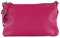 modamoda de T258 Damen Leder Umhängetasche Clutch Kosmetiktasche handmade in Italy, Farbe:Pink