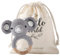 Youuys Personalisierter Babyrassel Gehäkelte Holz Häkeln Tiere Greifling Baby Holz Rassel Baby mit Sound Handmade Rassel für Neugeborenes Baby Geschenk Junge und Mädchen Geschenk zur Geburt (Elefant)