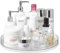 Eden & Willow Large Rotating Clear Plastic Lazy Susan Turntable, 29cm Kitchen Spice Rack Organizer, 360° Rotating Condiment Holder for Fridge & Pantry