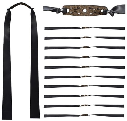 Runzkzy 10PCS Slingshot Flat Rubber Bands, 0.7mm/1mm Thickness Slingshot Rubber Bands Replacement, Slingshot Bands for Hunting and Shooting practice (1.0mm)