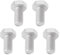 YINETTECH Lot de 5 boulons hexagonaux pour débroussailleuse M8 x 1,25 - Filetage gauche - Longueur : 16 mm - Filetage inversé hexagonal - En acier inoxydable DIN933