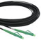 Conectra® - Glasfaserkabel gepanzert | OS2 | LC/APC auf LC/APC | schwarz | ideal für Heimnetzwerke | passend für Deutsche Telekom, Vodafone, 1&1, Deutsche Glasfaser und viele mehr (Länge 20 Meter)