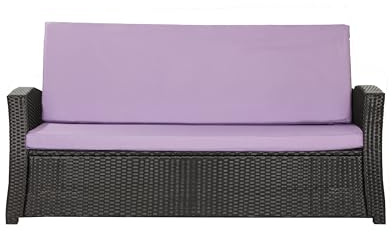 Setgarden® Bankauflage Polyrattan Gartenbank Sitzauflage, Bequeme Sitzauflagen für Gartenbänke – perfekte Auflagen für Ihr Gartensofa oder Ihre Hollywoodschaukel (Hellviolett, 110x60x50 cm)