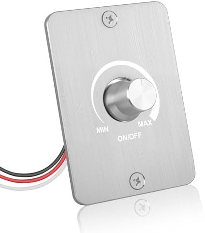 Variateur de lumière LED PWM DC 12V 5A Interrupteur Variateur de lumière, Dimming progressif, Sans scintillement, DC 12V LED Dimmable Facile à installer pour Camping-car Bateau Camion Van Caravane