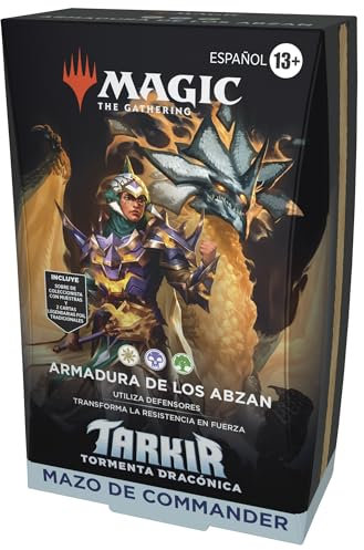 Mazo de Commander de Tarkir: Tormenta dracónica de Magic: The Gathering - Armadura de los Abzan (Versión en Español)
