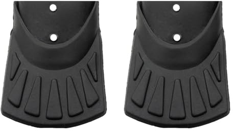 Generisch 2 Stück Schmutz Fänger Schutzblech Hinterrad Spoiler Spritz Schutz 50mm breit schwarz matt
