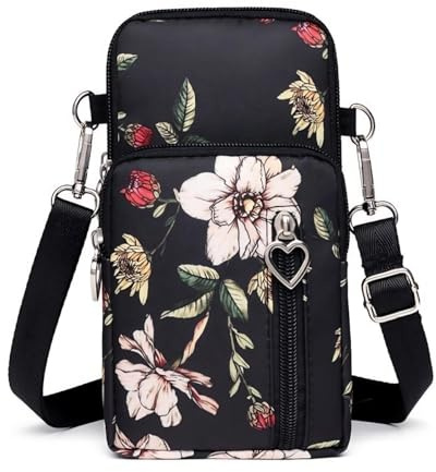Tohrugue Petit Sacoche Telephone Portable Femmes,Sac Téléphone Portable Femme,Petit Portefeuille de Sac à Main de téléphone,Crossbody Pochette Sacoche Running Armbag