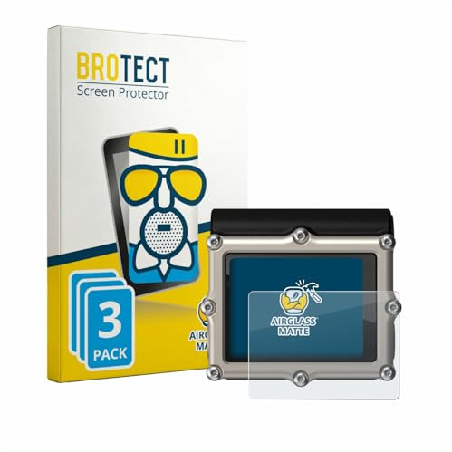 BROTECT Entspiegelungs Schutzglas für Shearwater Petrel 3 dive computer (3 Stück) Schutzfolie Matt [Extrem Kratzfest 9H, Anti-Fingerprint]