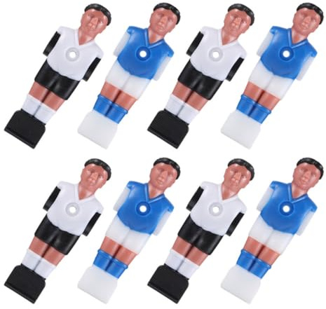 Levemolo Figuras de Jugador de futbolín 8 Unidades en Resina con diseño Realista para Juegos portátiles en reuniones sociales y Familiares