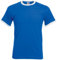Fruit Of The Loom Herren T-Shirt Gr. M, Blau/Weiß.