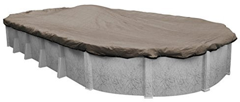 Robelle 431224-4 Premium Mesh XL Taupe Winter Cover for Oval Above Ground Swimming Pools, 12 x 24 Pool