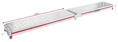 Hymer Alu-Diele „Telesteg“ mittig Teilbar, von 1,24-4,00 Meter, Belastung bis 150 kg, mit Transportverriegelung, Leiter 685900