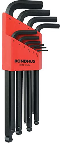 Bondhus. Juego de 10 llaves en L puntabola ProGuard (1.5-10 mm.)