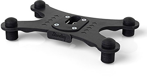 Guitar Stand by Standley, Acoustic Guitar Stand, Universal Fit, Lightweight Click-On Guitar Foot Stand, Adjustable Feet and Protects Guitar Strap Button, Guitarist Gift, Fits in Guitar Case, Black