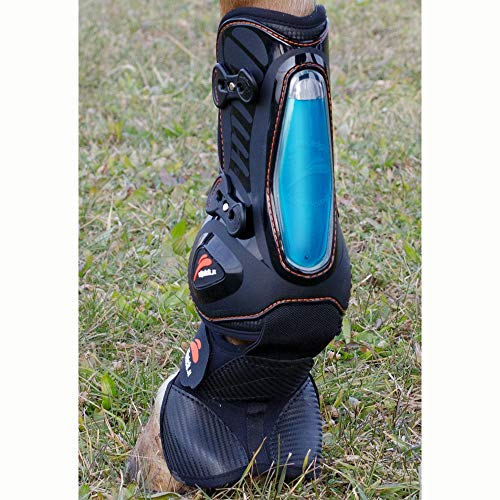 EQUICK eShock Overreach Gamasche mit Hufglocke Farbe: Black Größe: S