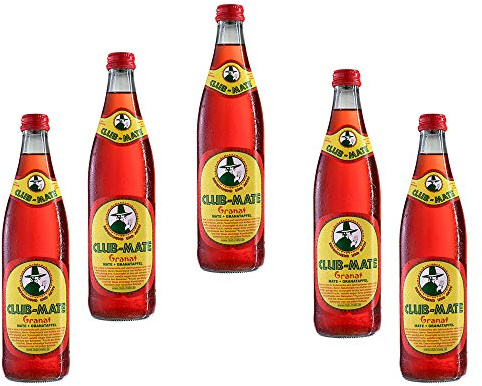 Club-mate Granatapfel 5 Flaschen je 0,5l incl Mehrweg Pfand