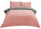 Lions Plain Dye Bedding, Single Duvet Cover Set with Pillowcase, 2 Piece Ultra Soft Reversible Quilt Covers, Microfiber Premium Quality, 137x200cm, Blush Pink Grey