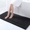 Homaxy rutschfeste Badematte Chenille Badezimmerteppich Mikrofaser Badteppich Saugfähige Hochflor Badvorleger - 60 x 120 cm, Dunkelgrau
