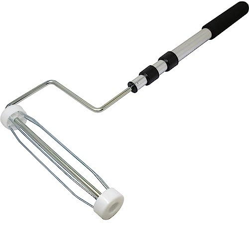 Roller Frame Painting Tool - Decorating Extension Handle Ceiling Telescopic Colouring | Professional Painting Hand Tool | Sturdy Cage for Control | Reusable & Easy to Use