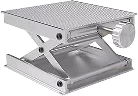 Niktule Laborheber-Hubtisch - Laborheber-Scherenständer aus Aluminiumlegierung | Einstellbare Router-Lift-Plattform, Min. 0,8'' Max. 3,1'', Heavy-Duty-Stützgewicht 60kg
