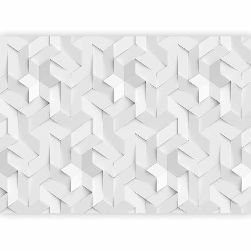 murando Fotomurales Efecto 3D 400x280 cm XXL Papel pintado tejido no tejido Decoración de Pared decorativos Murales moderna de Diseno Fotográfico Abstracto geometrico ilusión óptica f-B-10037-a-a