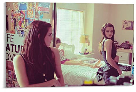 JIEJI Emma Watson Poster Leinwand Kunstdruck Wohnzimmer Wandkunst 60 x 90 cm