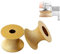 Diamond Edge Grinding Wheel - 50mm Angle Grinder Cup for Stone Polishing, Leveling, Chamfering - Round Dry Vacuum Brazed Demi-Bullnose