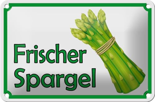 Femer Blechschild Hinweis 18x12cm frischer Spargel Restaurant