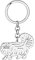 BAMAY Porte-clés Chat en Acier Inoxydable Porte-clés Chaton Porte-clés Animaux Bijoux pour Femmes Filles Charms Cadeaux (Plaqué Argent  179)