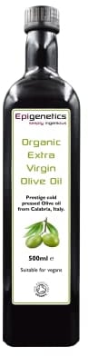 Organic Extra Virgin Olive Oil 500ml | Prestige Cold Pressed Olives From Calabria, Italy | High Polyphenols | Premium Naturally Preserving Miron Violet Glass | 0.5L Vegan Friendly