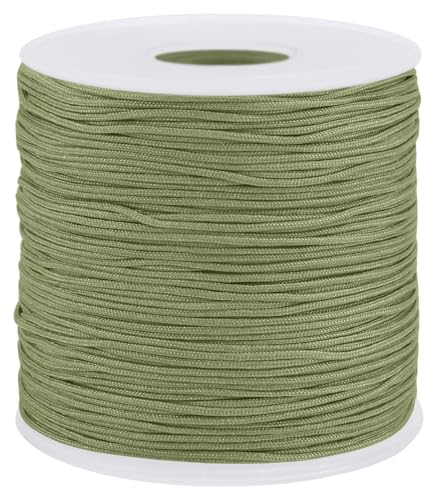 Uiopa Fil Nylon, 0,7mm x 120m Fil de Nylon pour Perles, Corde Bracelet Tressé Fil Bracelet pour Perle, Collier, Fabrication de Bijoux, Macramé, Bricolage Artisanat