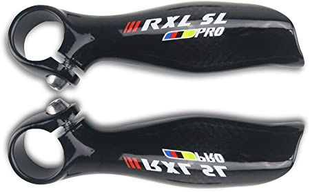 RXL SL mtb lenker Fahrradlenker Endgriff triathlon lenker bullhorn 22.2 mm MTB Lenkerhörnchen Carbon Fahrrad Bar Ends 3k glänzend Fahrradlenkern
