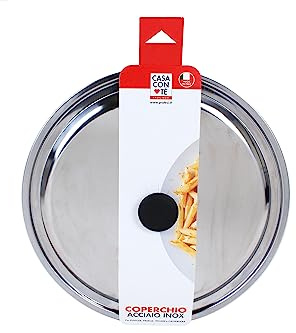Pratesi Coperchio Acciaio CM.28 CASACONTE, 18/8 Stainless Steel, Multicolour, One Size