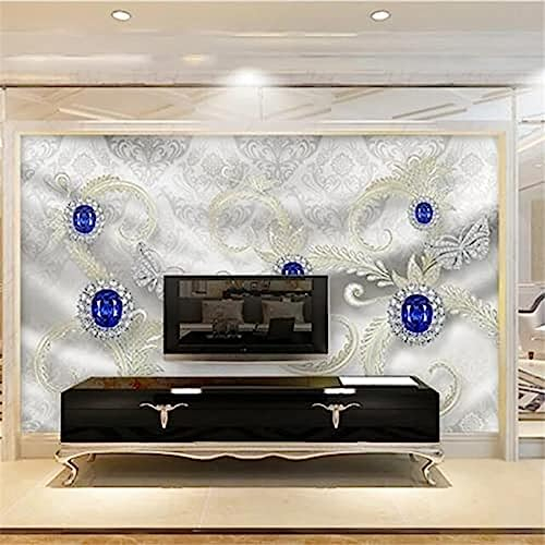 Tapete 3D Stereoskopische Fototapete Schöne Seidenblumen 5D Tv Hintergrund Tapete Heimdekoration 8D Tapete 3D Tapete Vlies Effekt Tv Die Fototapete Wandbild Wohnzimmer Schlafzimmer-300cm×210cm