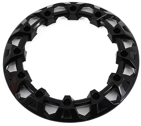 8 Zoll 10 Zoll 1 Stück 10 Zoll ATV Go Kart Radnabenabdeckung Dekor Felge Cap Offroad Fahrzeug Abdeckung Kunststoff Reifen (Color : Black)