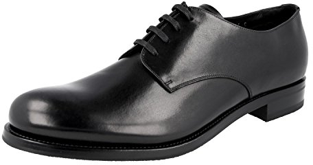 Prada Herren Schwarz Leder Business Schuhe 2EA113 42 EU/UK 8