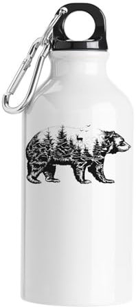 Atspauda Gourde Touriste Ours Spirit Of The Forest Blanc