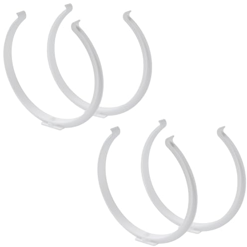 Juego de 2 abrazaderas de tubo de 150 mm para tubo de ventilación redondo, soportes de pared de plástico, montaje en pared o techo, para sistemas de ventilación de aire o de salida de aire