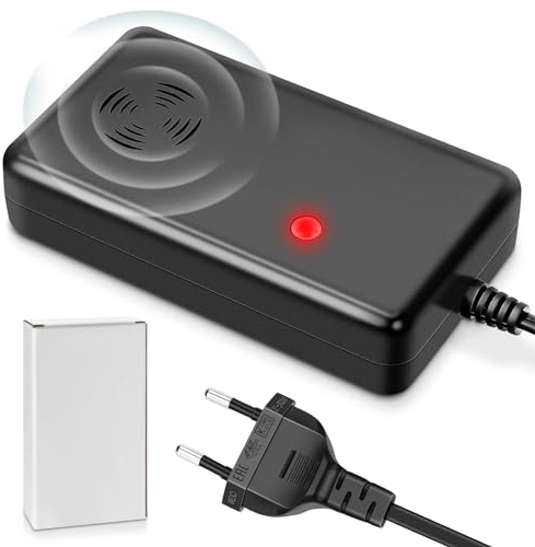 Marderschreck mit Stecker, 230V 50Hz Marderschreck Marder für 50m²(Beengter Raum), Effektive Marderabwehr Dachboden mit Netzstecker für Garage, Garten, Haus, Auto usw