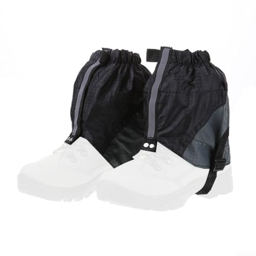 ZYWUOY Reflektierende Beingamaschen zum Wandern, Fußabdeckungen, sanddichtes Design (schwarz)