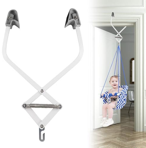 Asfrode Pinza para puerta para cuna de bebé, hamaca para bebé, columpio de bebé, soporte para marco de puerta, soporta hasta 15-16 kg
