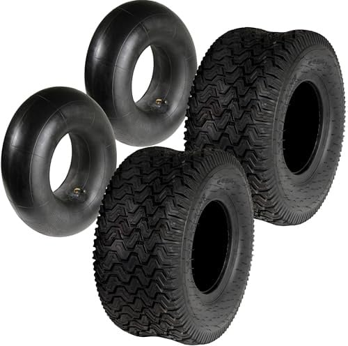 Reifen inkl. Schlauch 18x8.50-8 Reifenmantel Rasentraktor Reifendecke 4pr Aufsitzmäher S2 2Stück